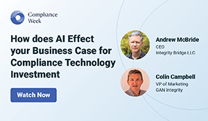 Webinar: How Does AI Affect Your Business Case For Compliance Technology Investment?